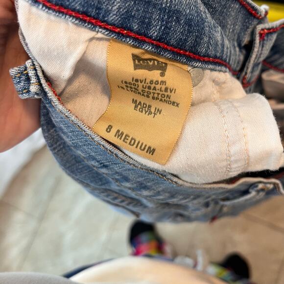 Levi's 550 Relaxed Fit Bootcut Jeans Women's 8 Medium Wash Denim Everyday Pucker - Picture 14 of 15